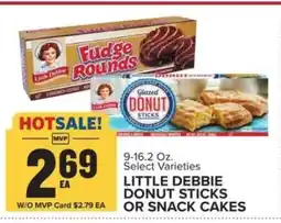 Food Lion LITTLE DEBBIE DONUT STICKS OR SNACK CAKES offer