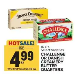 Food Lion Challenge or Danish Creamery Butter Quarters offer