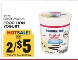 Food Lion FOOD LION YOGURT offer