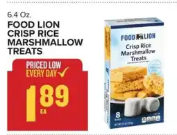 Food Lion FOOD LION CRISP RICE MARSHMALLOW TREATS offer