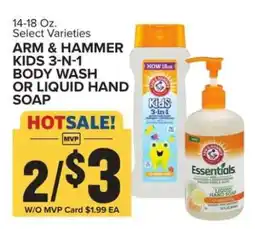 Food Lion ARM & HAMMER Kids 3-N-1 Body Wash or Liquid Hand Soap offer