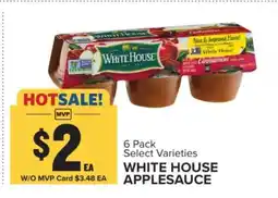 Food Lion WHITE HOUSE APPLESAUCE offer