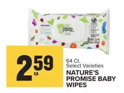Food Lion NATURE'S PROMISE BABY WIPES offer