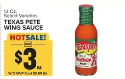 Food Lion Texas Pete Wing Sauce offer