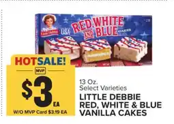 Food Lion LITTLE DEBBIE RED, WHITE & BLUE VANILLA CAKES offer