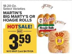 Food Lion Martin's Big Marty's or Hoagie Rolls offer