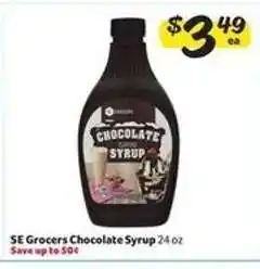 Winn Dixie SE Grocers Chocolate Syrup offer