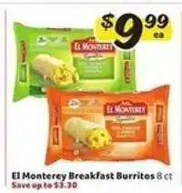 Winn Dixie El Monterey Breakfast Burritos offer