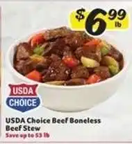 Winn Dixie USDA Choice Beef Boneless Beef Stew offer