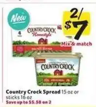 Winn Dixie Country Crock Spread offer