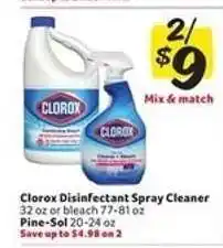 Winn Dixie Clorox Disinfectant Spray Cleaner offer