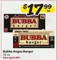 Winn Dixie Bubba Angus Burger offer