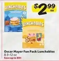 Winn Dixie Oscar Mayer Fun Pack Lunchables offer