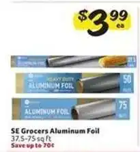 Winn Dixie SE Grocers Aluminum Foil offer