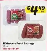 Winn Dixie SE Grocers Fresh Sausage offer