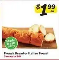 Winn Dixie French Bread or Italian Bread offer