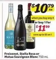Winn Dixie Freixenet, Stella Rosa or Matua Sauvignon Blanc offer