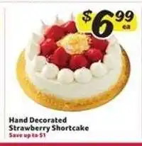 Winn Dixie Hand Decorated Strawberry Shortcake offer