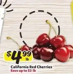 Winn Dixie California Red Cherries offer