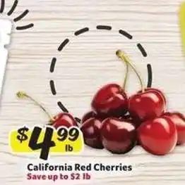 Winn Dixie California Red Cherries offer
