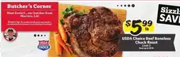 Winn Dixie USDA Choice Beef Boneless Chuck Roast offer