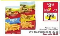 Winn Dixie Ore-Ida Potatoes offer