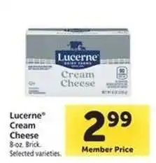Safeway Lucerne Cream Cheese offer