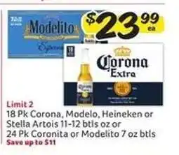 Winn Dixie Corona, Modelo, Heineken or Stella Artois offer