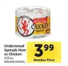 Safeway Underwood Spreads Ham or Chicken offer