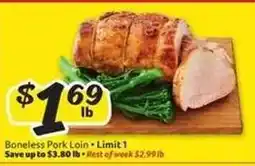 Winn Dixie Boneless Pork Loin offer