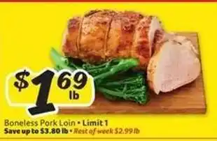 Winn Dixie Boneless Pork Loin offer