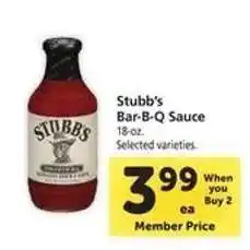 Safeway Stubb's Bar-B-Q Sauce offer