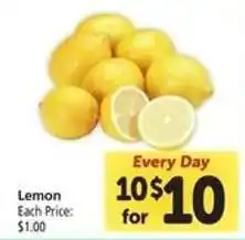 Safeway Lemon offer