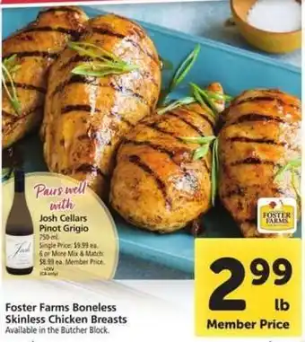 Safeway Foster Farms Boneless Skinless Chicken Breasts offer