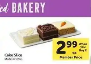 Safeway Cake Slice offer