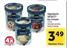 Safeway Signature Select Ice Cream offer