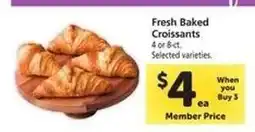 Safeway Fresh Baked Croissants offer