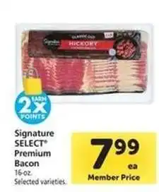 Safeway Signature SELECT Premium Bacon offer