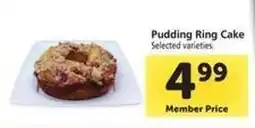 Safeway Pudding Ring Cake offer