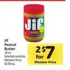 Safeway Jif Peanut Butter offer