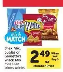 Safeway Chex Mix, Bugles or Gardetto's Snack Mix offer