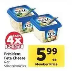 Safeway Président Feta Cheese offer