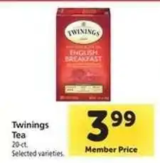 Safeway TWININGS TEA offer