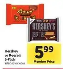 Safeway Hershey or Reese's 6-Pack offer