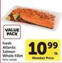 Safeway Fresh Atlantic Salmon Whole Fillet offer