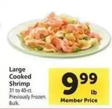 Safeway Large Cooked Shrimp offer