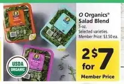 Safeway O Organics Salad Blend offer
