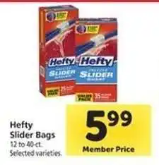 Safeway Hefty Slider Bags offer