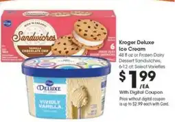 Kroger Kroger Deluxe Ice Cream offer