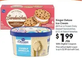 Kroger Kroger Deluxe Ice Cream offer